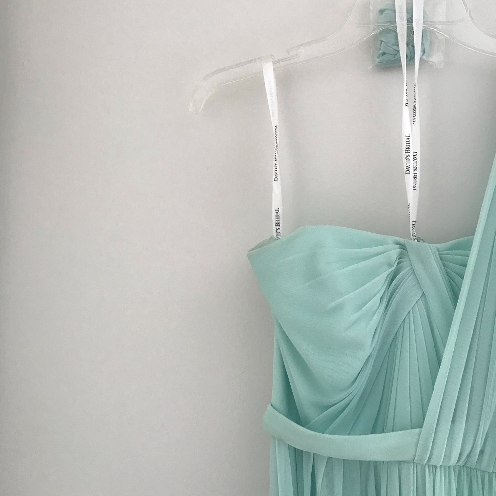 Mint David's Bridal Style Your Way Mesh Dress